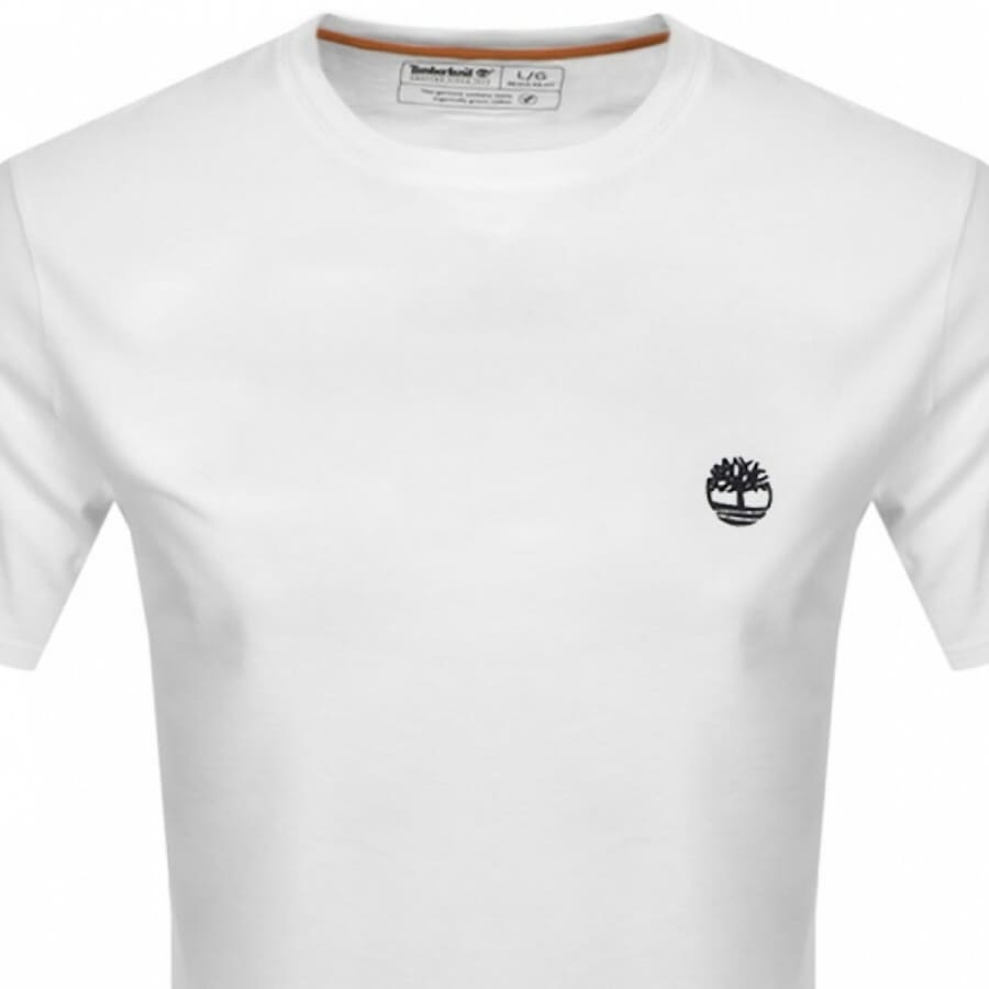 Image number 2 for Timberland Dun River Logo T Shirt White