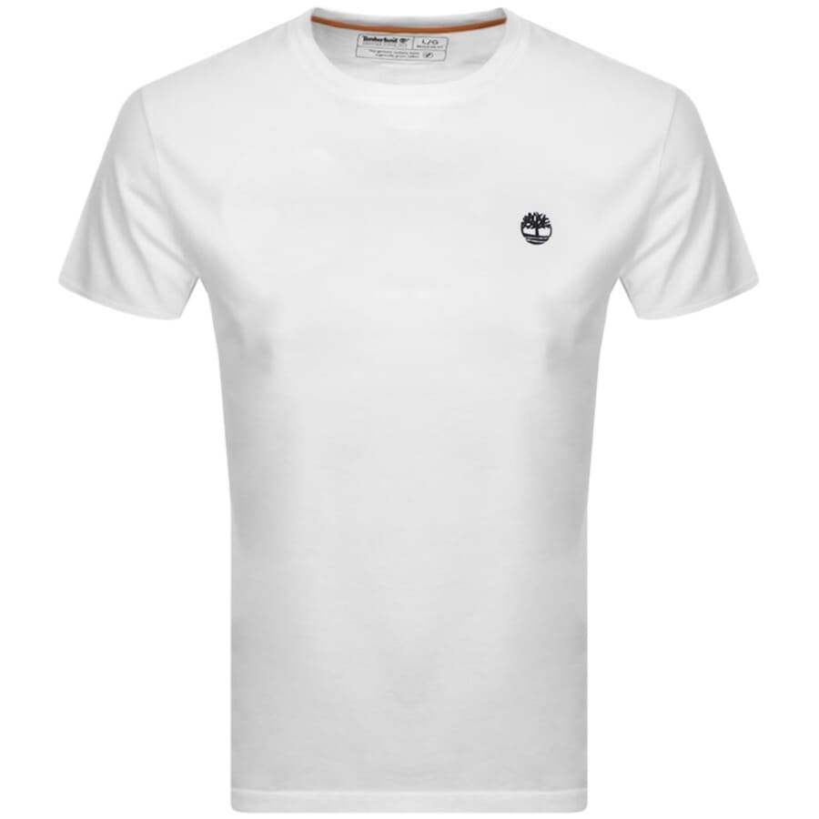 Image number 1 for Timberland Dun River Logo T Shirt White