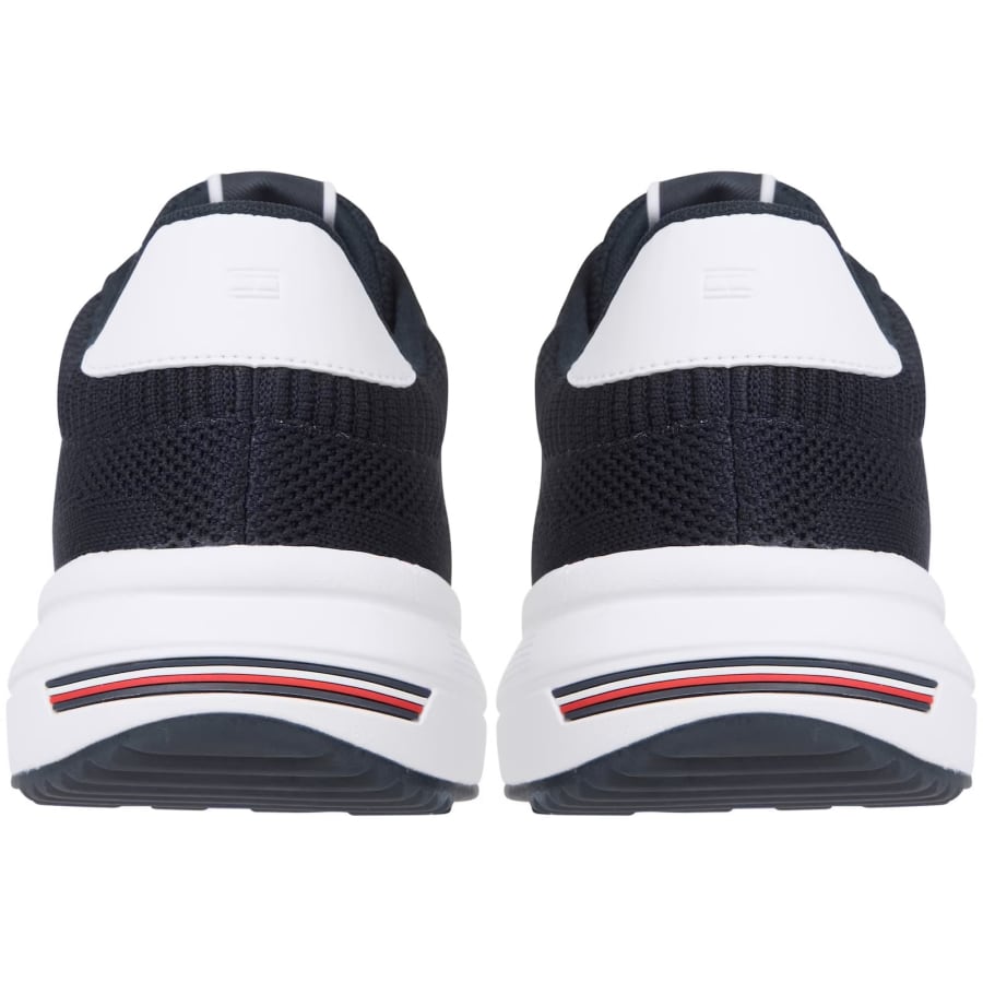 Image number 2 for Tommy Hilfiger Lightweight Knit Trainers Navy