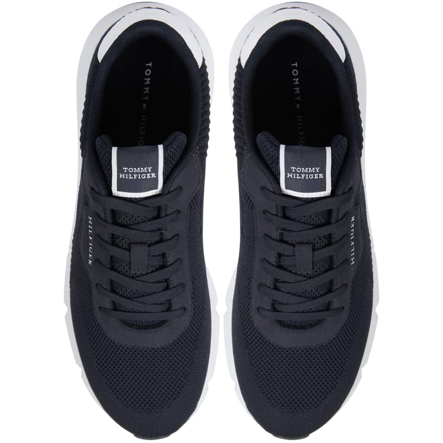 Image number 3 for Tommy Hilfiger Lightweight Knit Trainers Navy