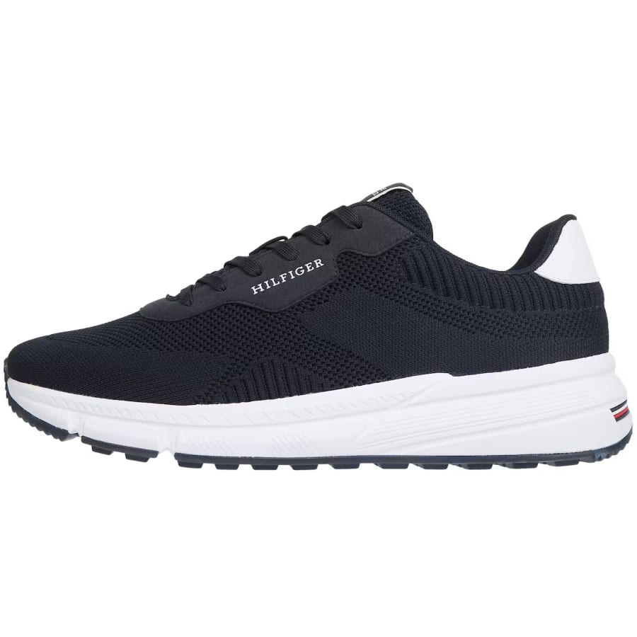 Image number 1 for Tommy Hilfiger Lightweight Knit Trainers Navy