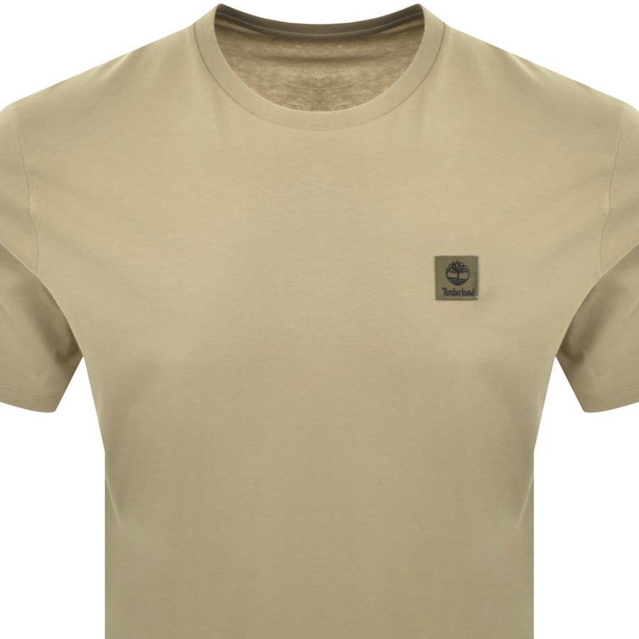 Image number 2 for Timberland Woven Badge T Shirt Beige