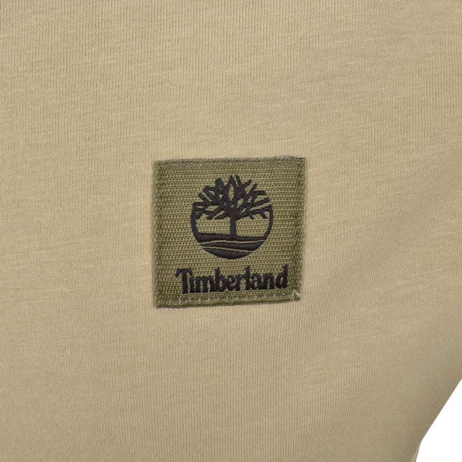 Image number 3 for Timberland Woven Badge T Shirt Beige
