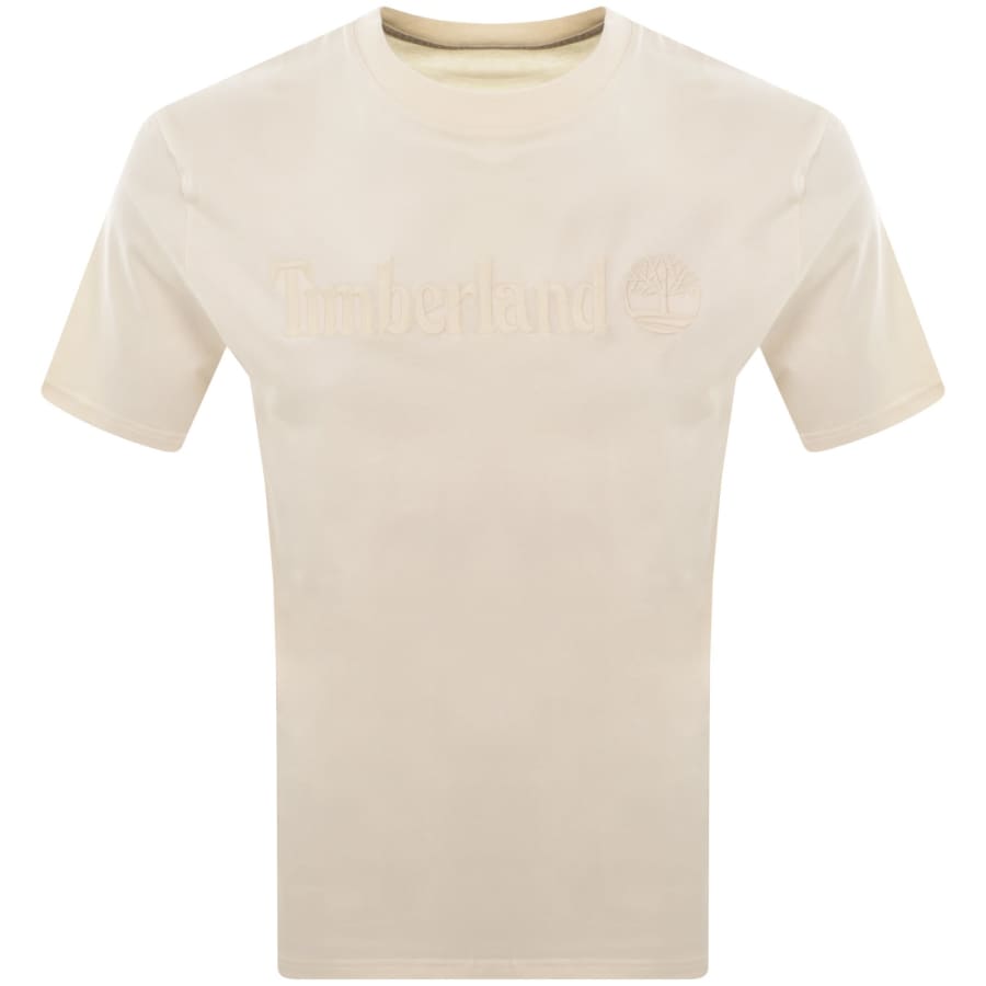 Image number 1 for Timberland Tonal Logo T Shirt Off White