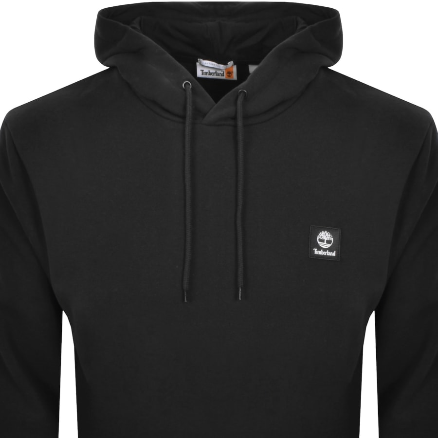 Image number 2 for Timberland Woven Badge Hoodie Black