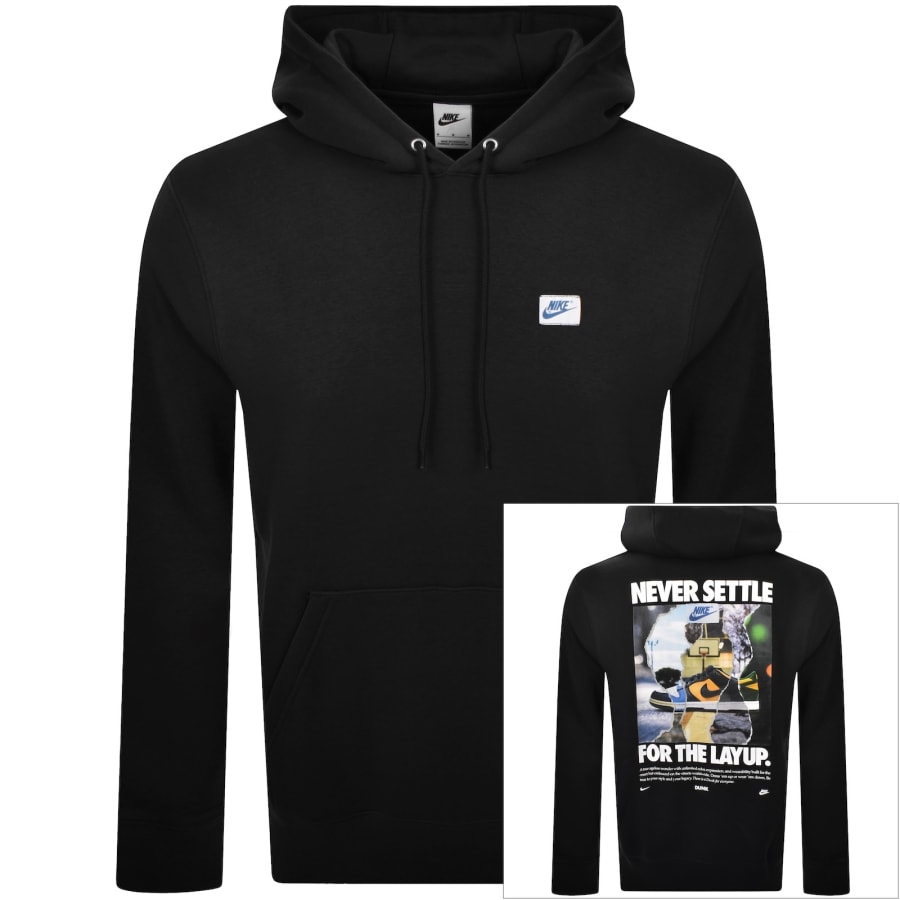 Image number 1 for Nike Dunk Club Hoodie Black