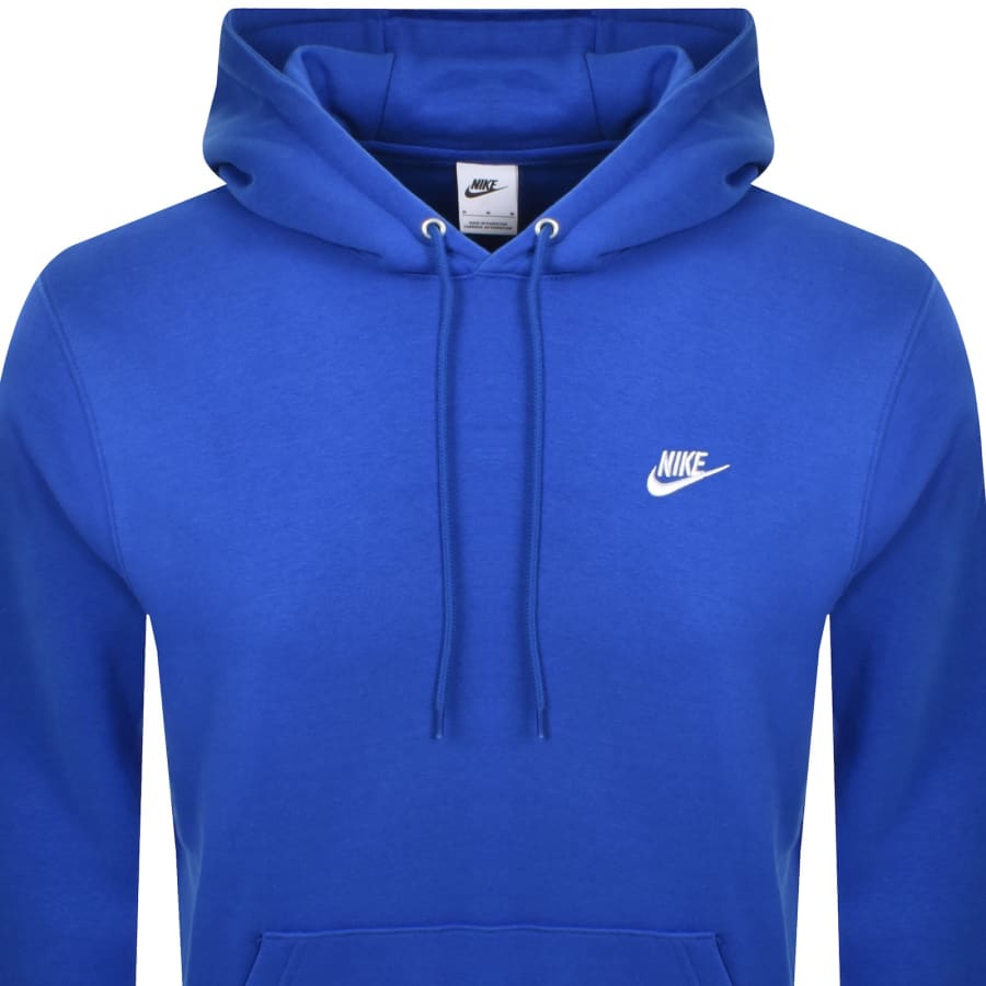 Image number 2 for Nike Club Hoodie Blue