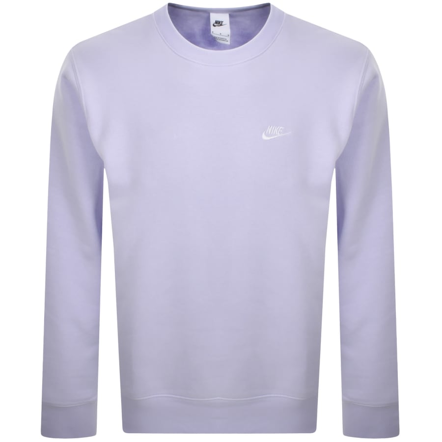 Image number 1 for Nike Crew Neck Club Sweatshirt Lilac