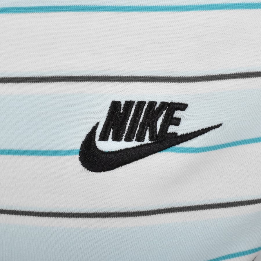 Image number 3 for Nike Club Stripe T Shirt Blue
