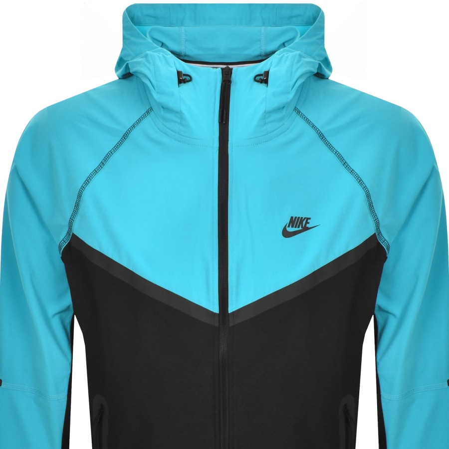 Image number 2 for Nike Tech Woven Windrunner Jacket Blue