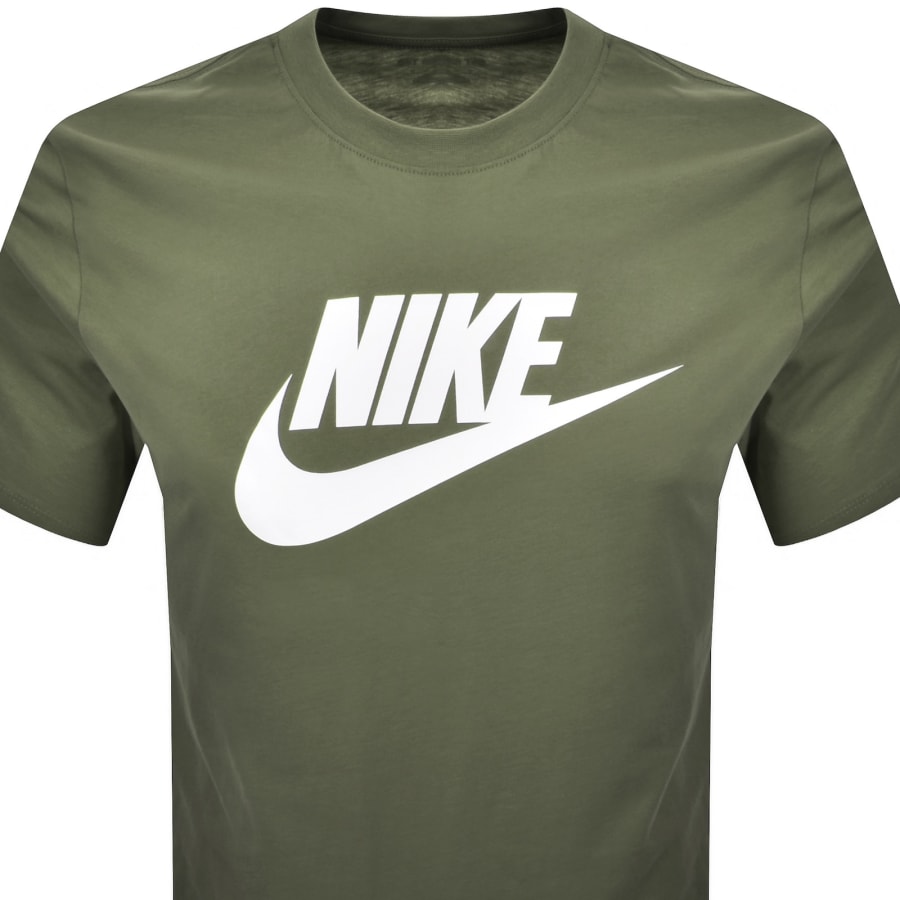 Image number 2 for Nike Icon Futura T Shirt Green