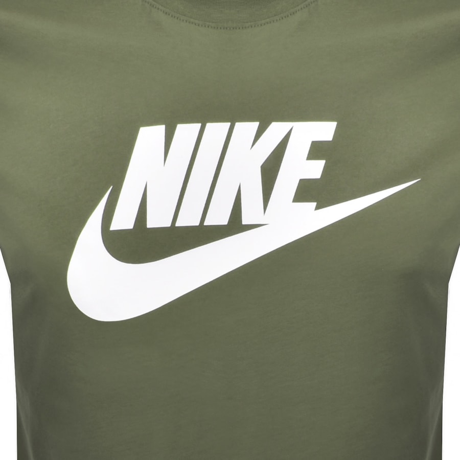 Image number 3 for Nike Icon Futura T Shirt Green