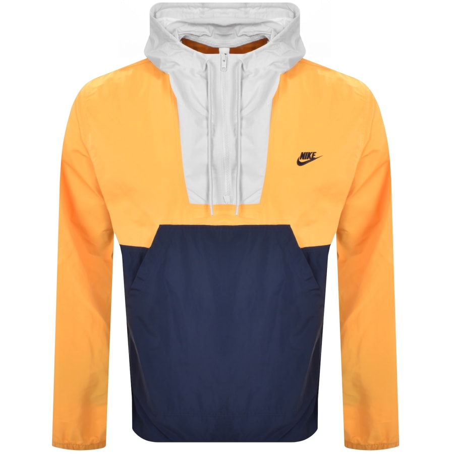 Image number 2 for Nike Club Marina Anorak Jacket Yellow