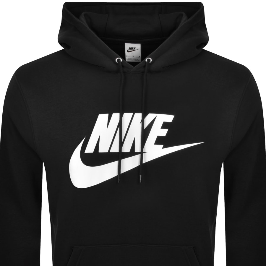 Image number 2 for Nike Swoosh Logo Hoodie Black