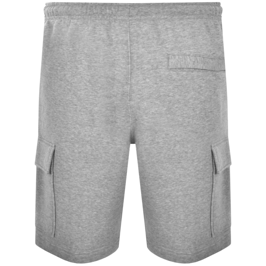 Image number 2 for Nike Club Logo Cargo Shorts Grey