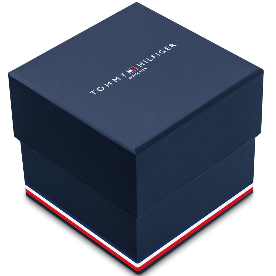 Image number 5 for Tommy Hilfiger Bruce Blue Dial Watch Silver