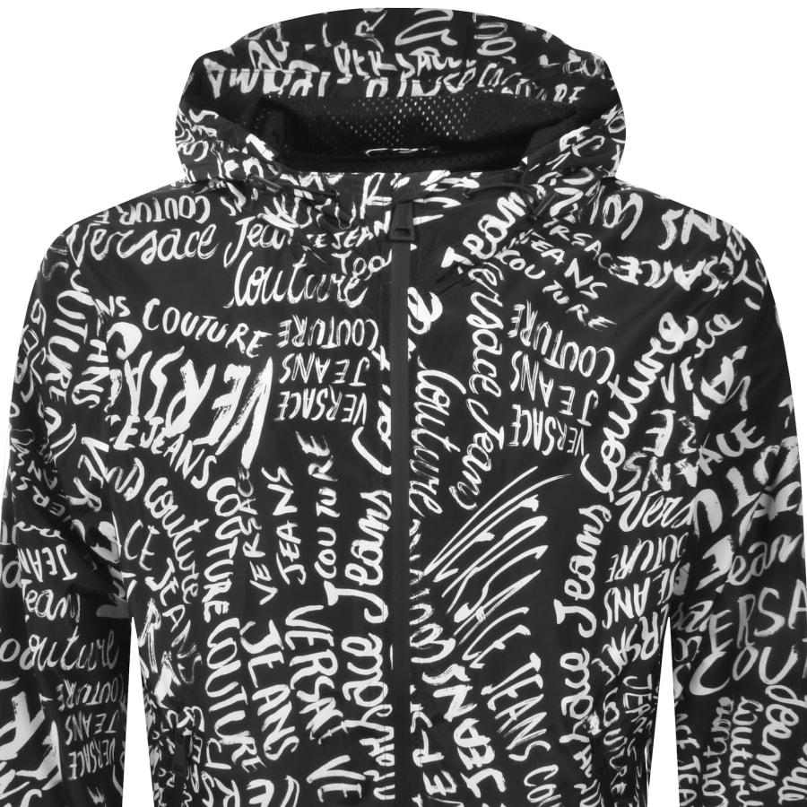 Image number 2 for Versace Jeans Couture Logomania Jacket Black