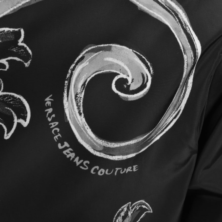 Image number 3 for Versace Jeans Couture Barocco Jacket Black