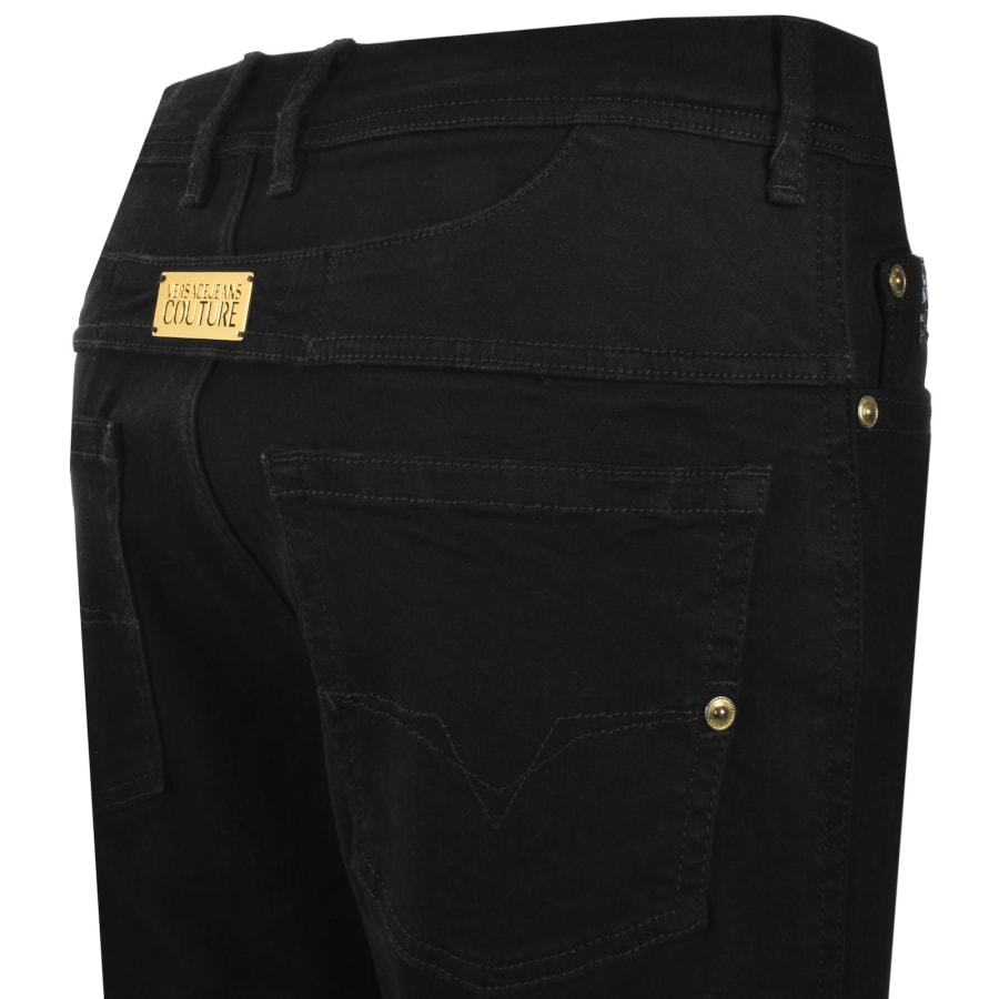 Image number 4 for Versace Jeans Couture Placket Jeans Black