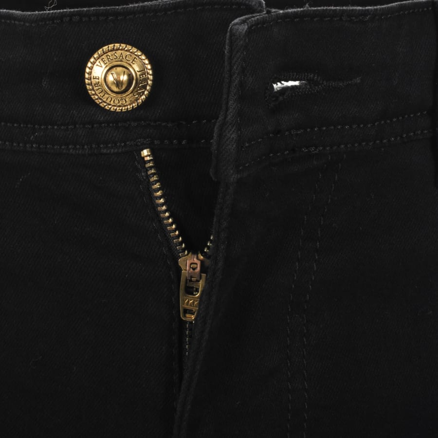 Image number 5 for Versace Jeans Couture Placket Jeans Black