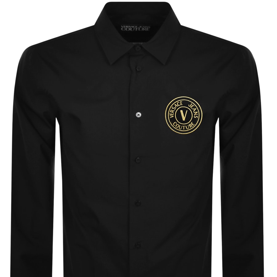 Image number 2 for Versace Jeans Couture Long Sleeve Shirt Black