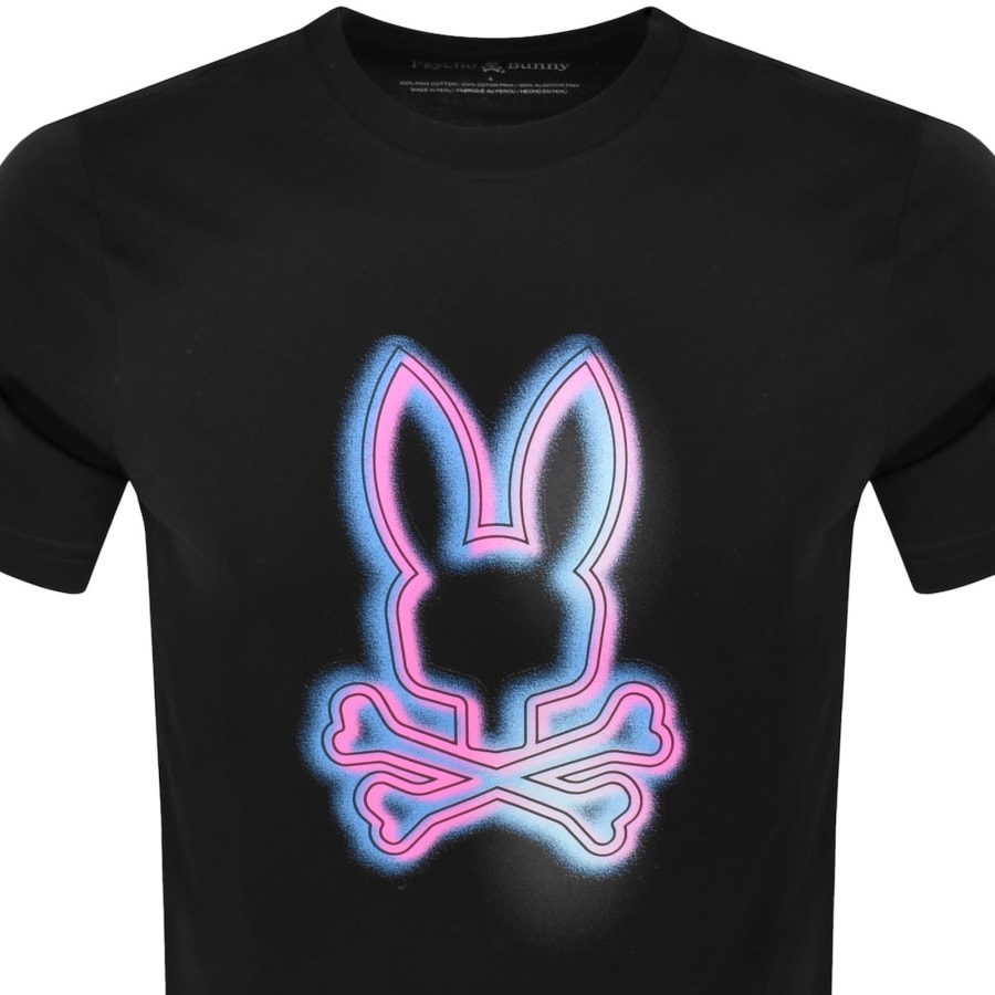 Image number 2 for Psycho Bunny Andros Graphic Logo T Shirt Black
