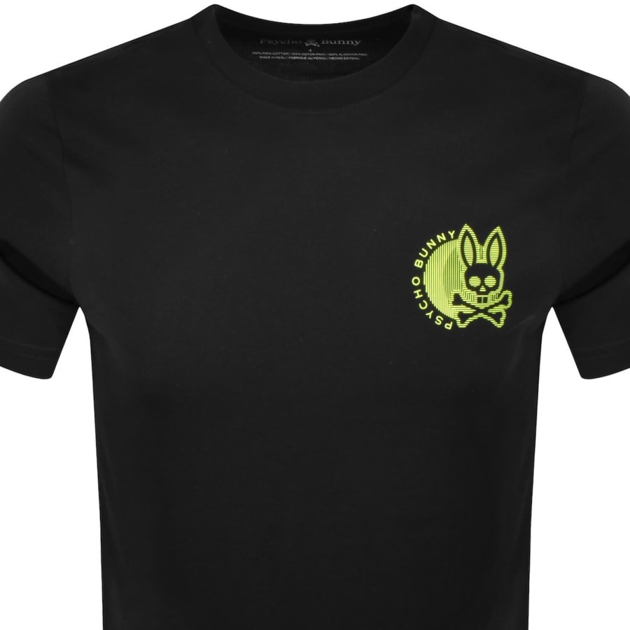 Image number 3 for Psycho Bunny Dan Sport Logo T Shirt Black