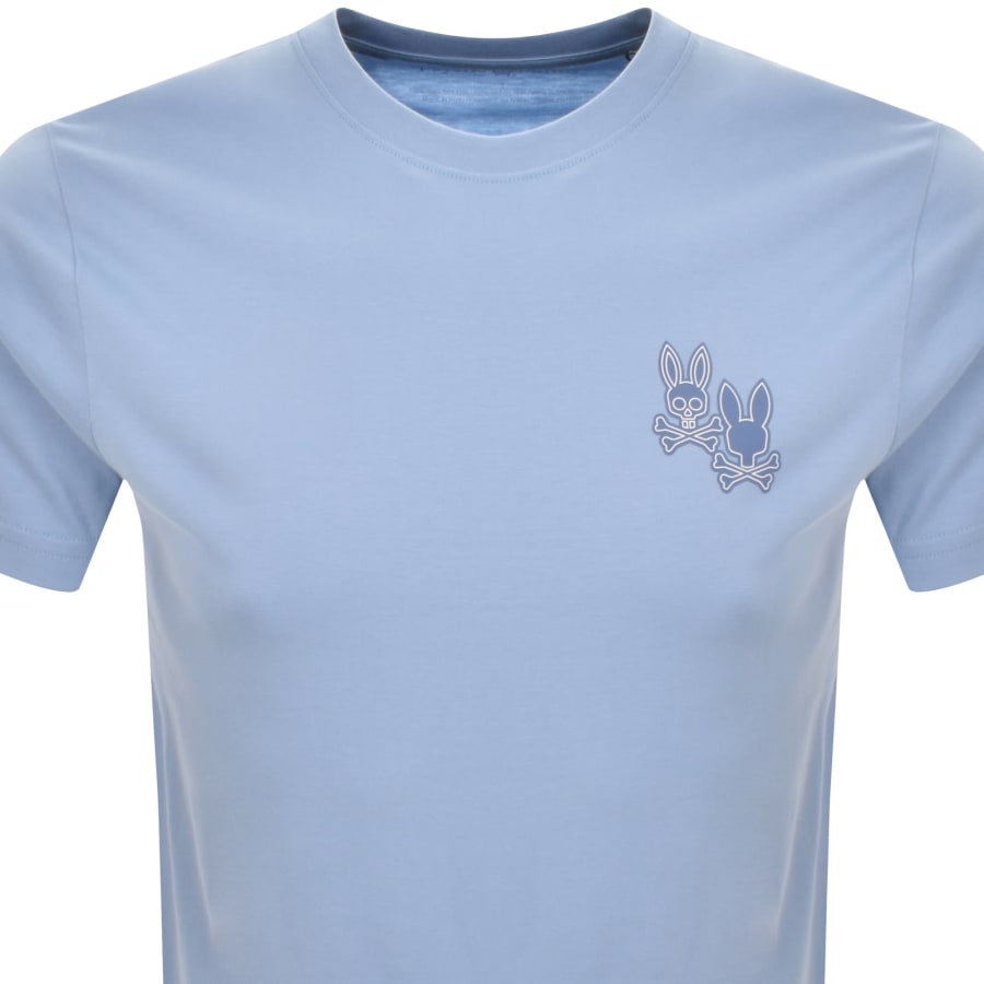 Image number 3 for Psycho Bunny Elliot Graphic Logo T Shirt Blue