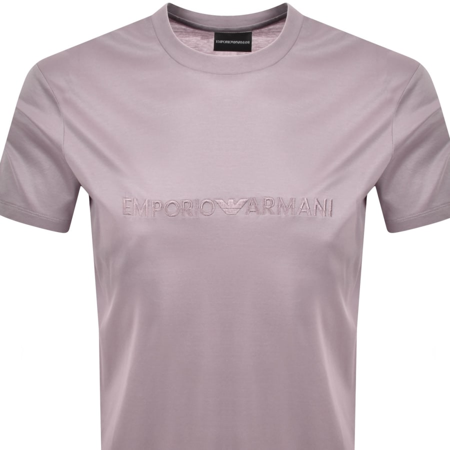 Image number 2 for Emporio Armani Logo T Shirt Pink