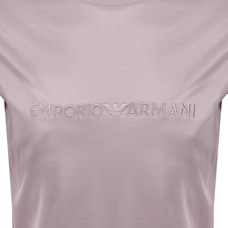 Image number 3 for Emporio Armani Logo T Shirt Pink