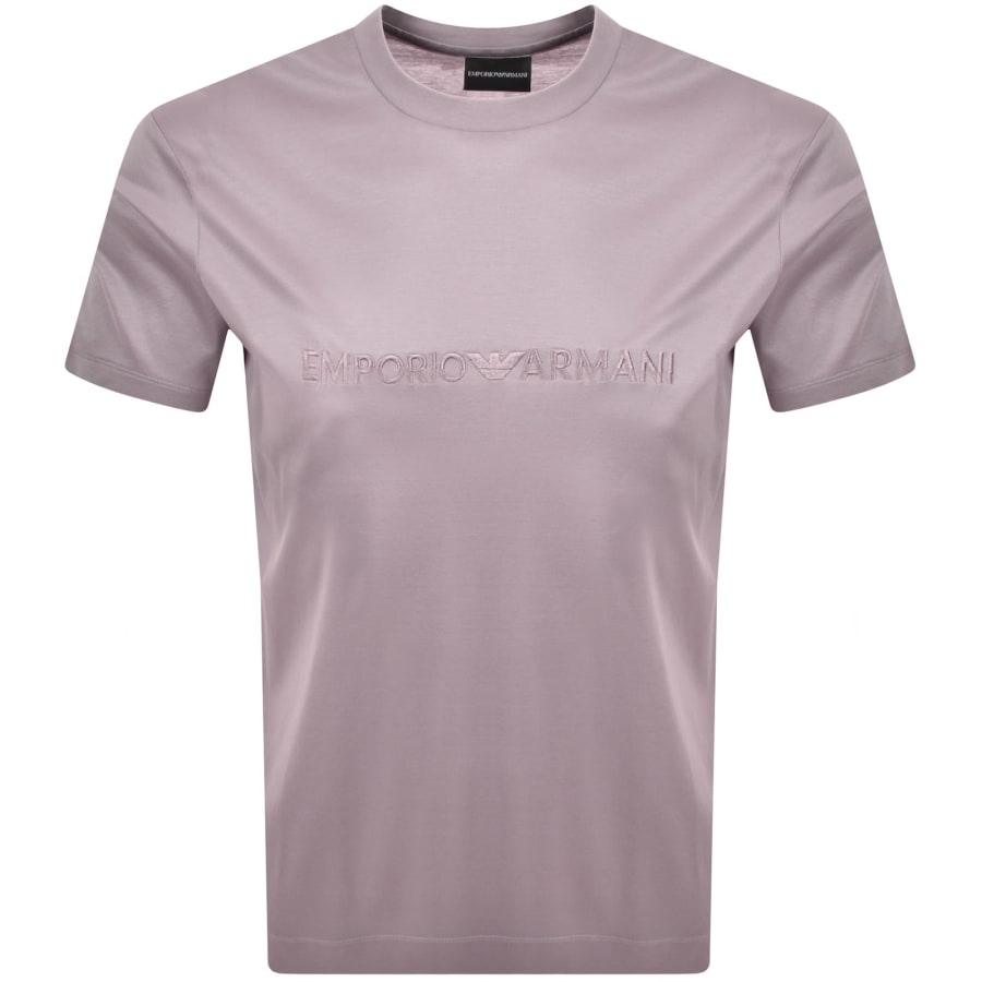 Image number 1 for Emporio Armani Logo T Shirt Pink