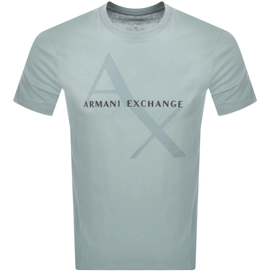 Image number 1 for Armani Exchange Crew Neck Logo T Shirt Green