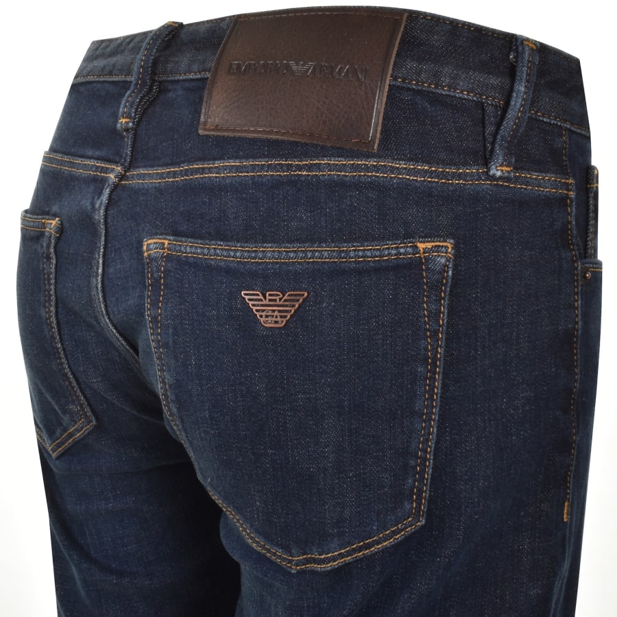 Image number 4 for Emporio Armani J75 Slim Fit Jeans Blue Denim