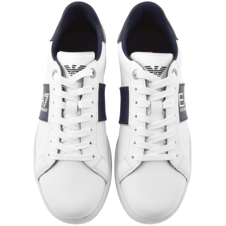 Image number 3 for EA7 Emporio Armani Logo Trainers White