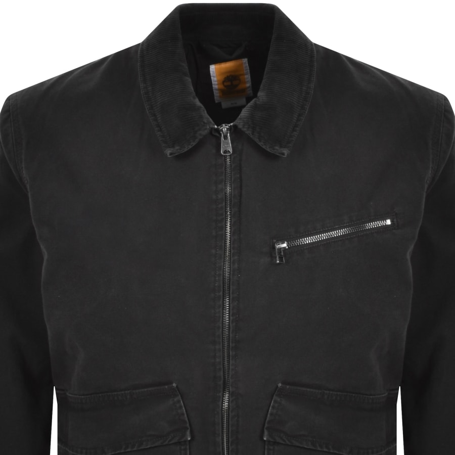 Image number 2 for Timberland Strafford Washed Canvas Jacket Black