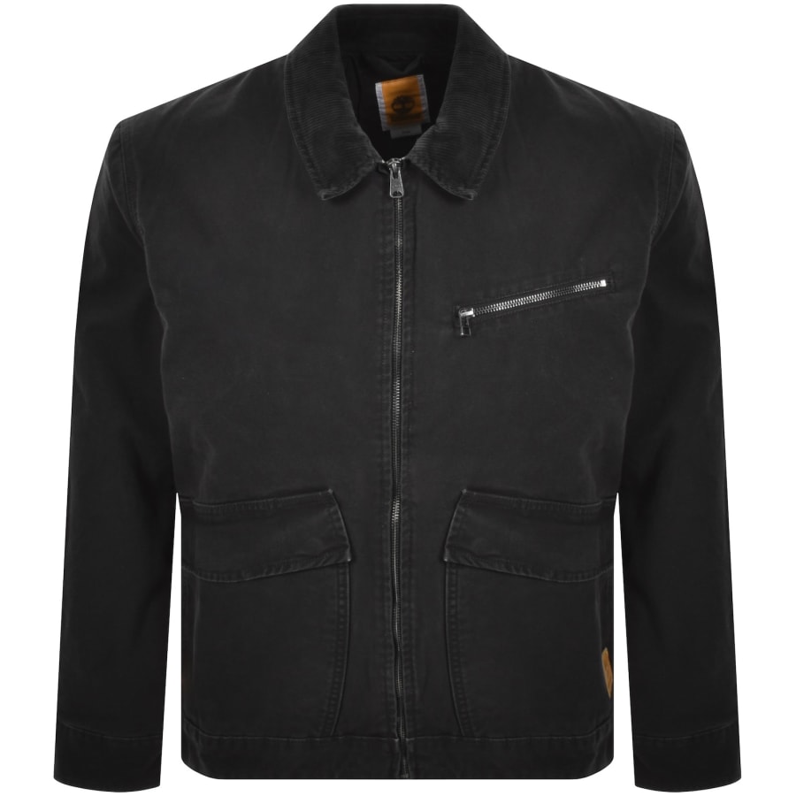 Image number 1 for Timberland Strafford Washed Canvas Jacket Black