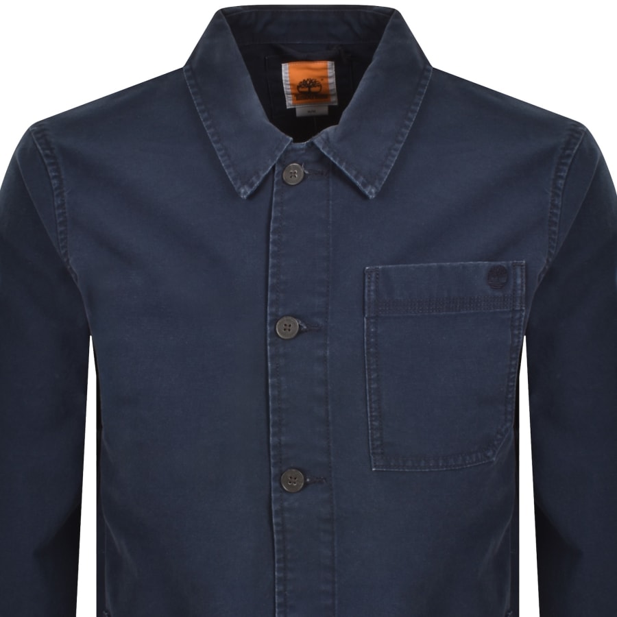 Image number 2 for Timberland Kempshire Canvas Chore Jacket Navy