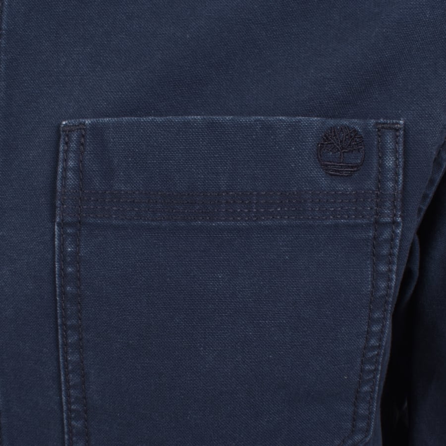Image number 3 for Timberland Kempshire Canvas Chore Jacket Navy