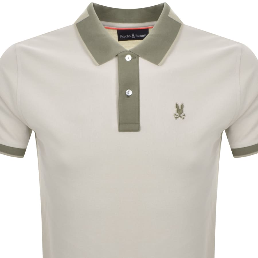 Image number 2 for Psycho Bunny Thatcher Pique Polo T Shirt Beige