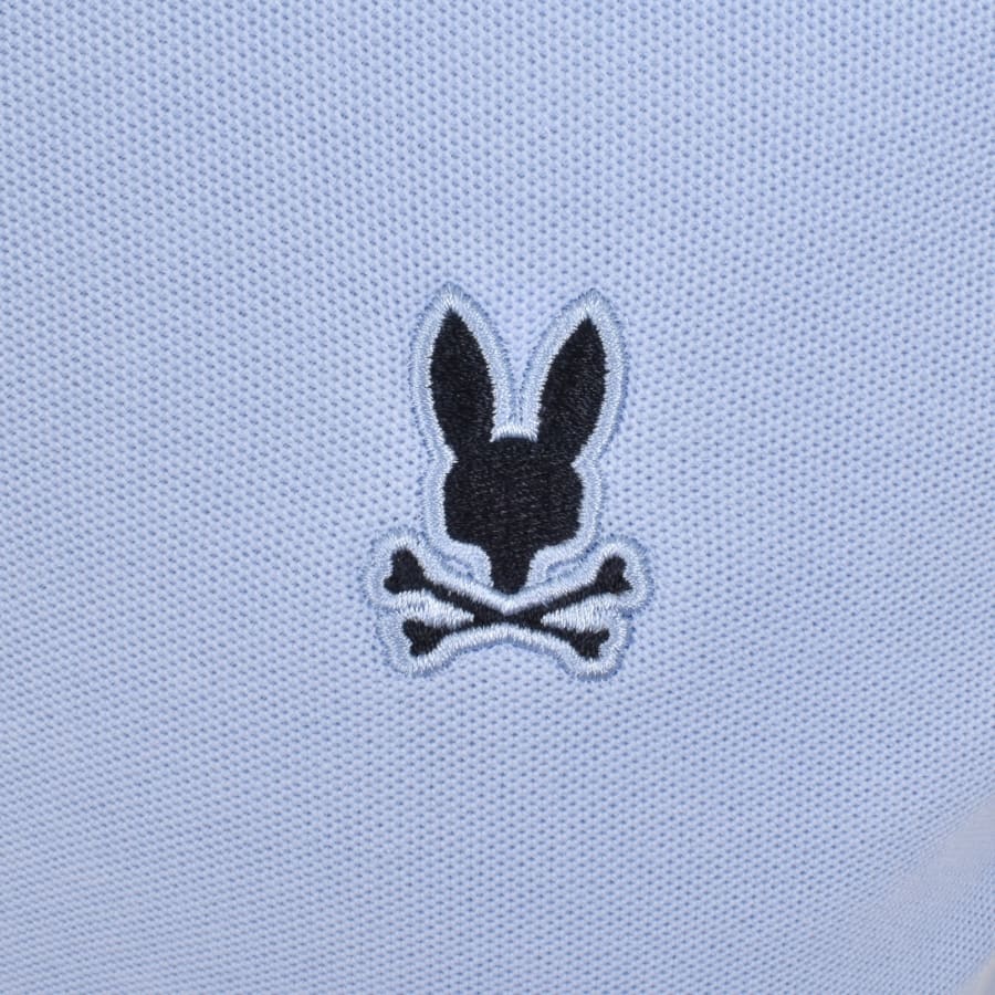 Image number 3 for Psycho Bunny Newman Pique Polo T Shirt Blue