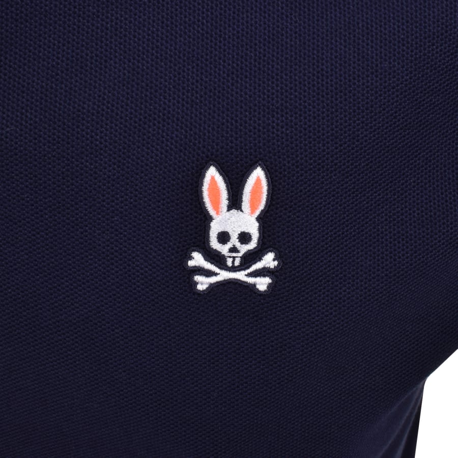 Image number 3 for Psycho Bunny Stirling Pique Polo T Shirt Navy