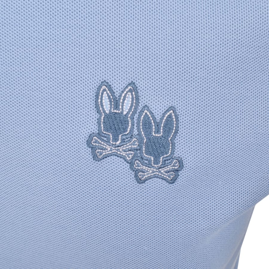 Image number 3 for Psycho Bunny Elliot Pique Polo T Shirt Blue