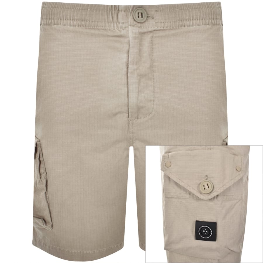 Image number 1 for Marshall Artist Arniston Cargo Shorts Beige