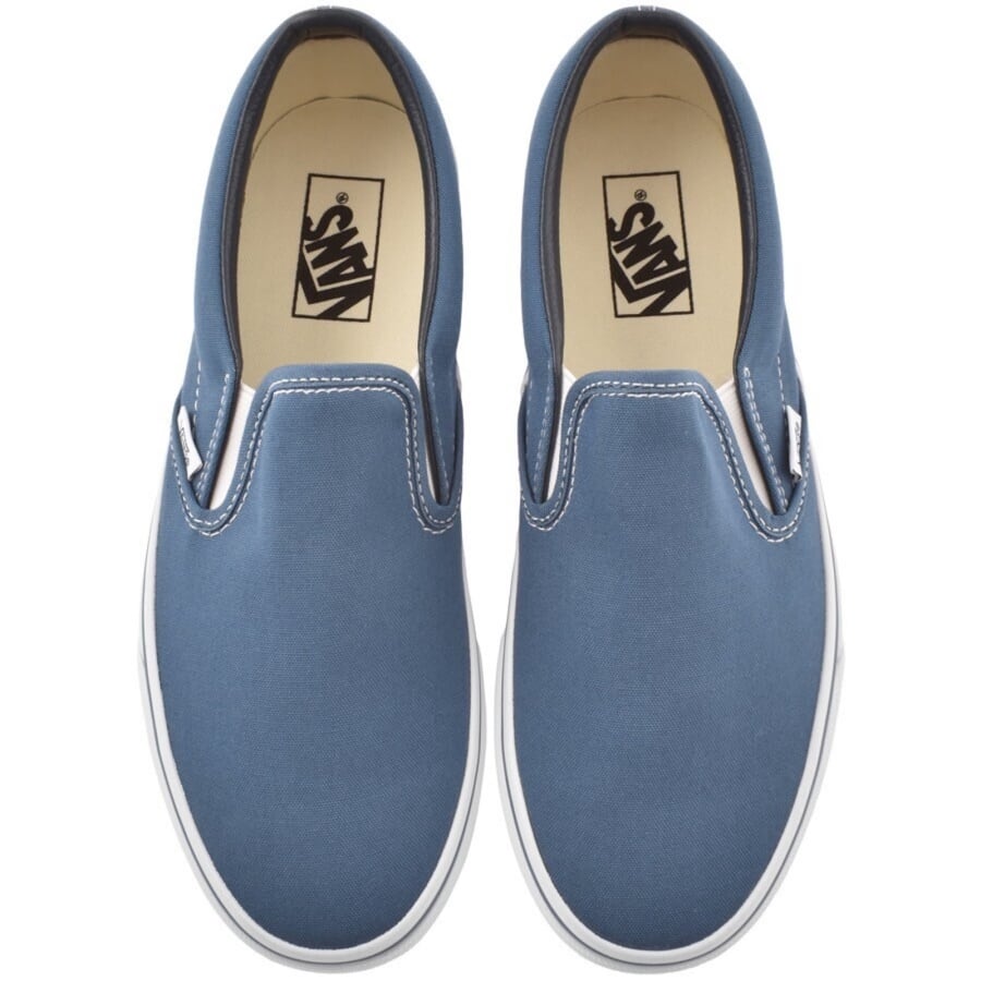 Image number 3 for Vans Classic Slip On Trainers Blue