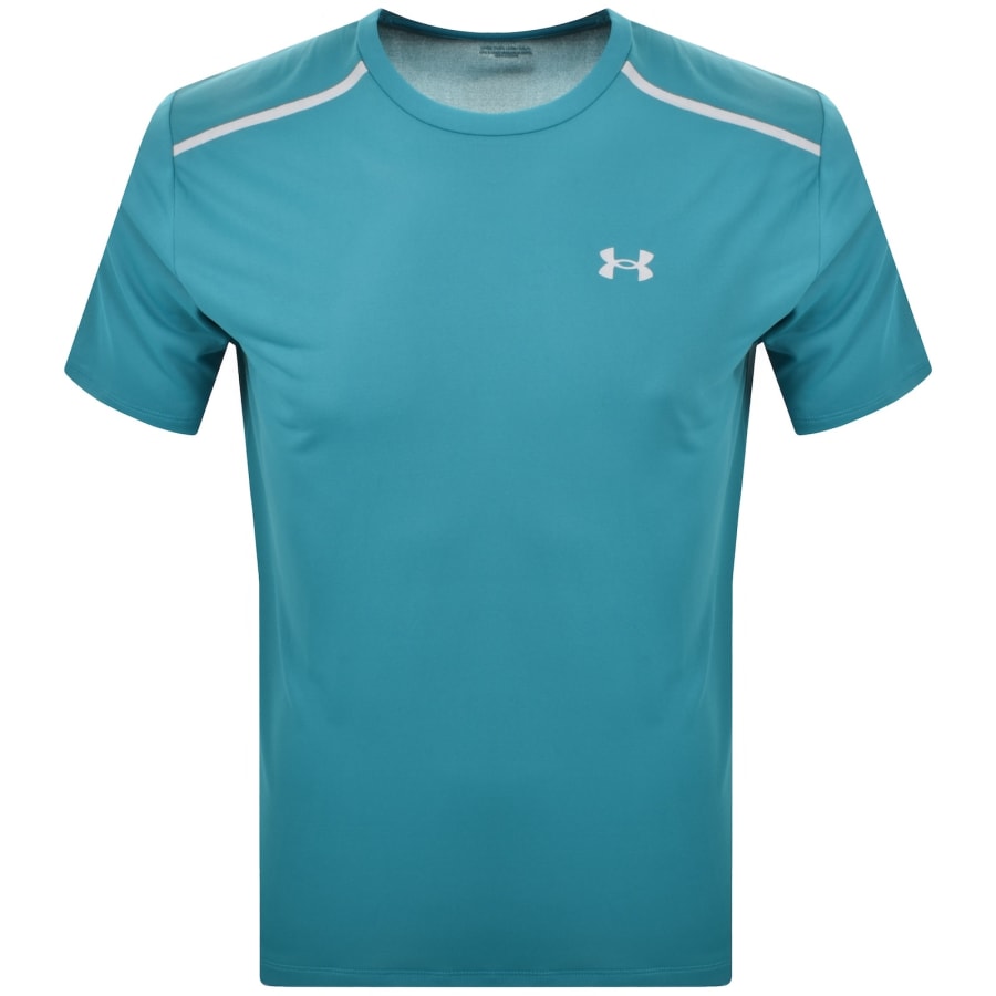 Image number 1 for Under Armour Tech Reflective T Shirt Green