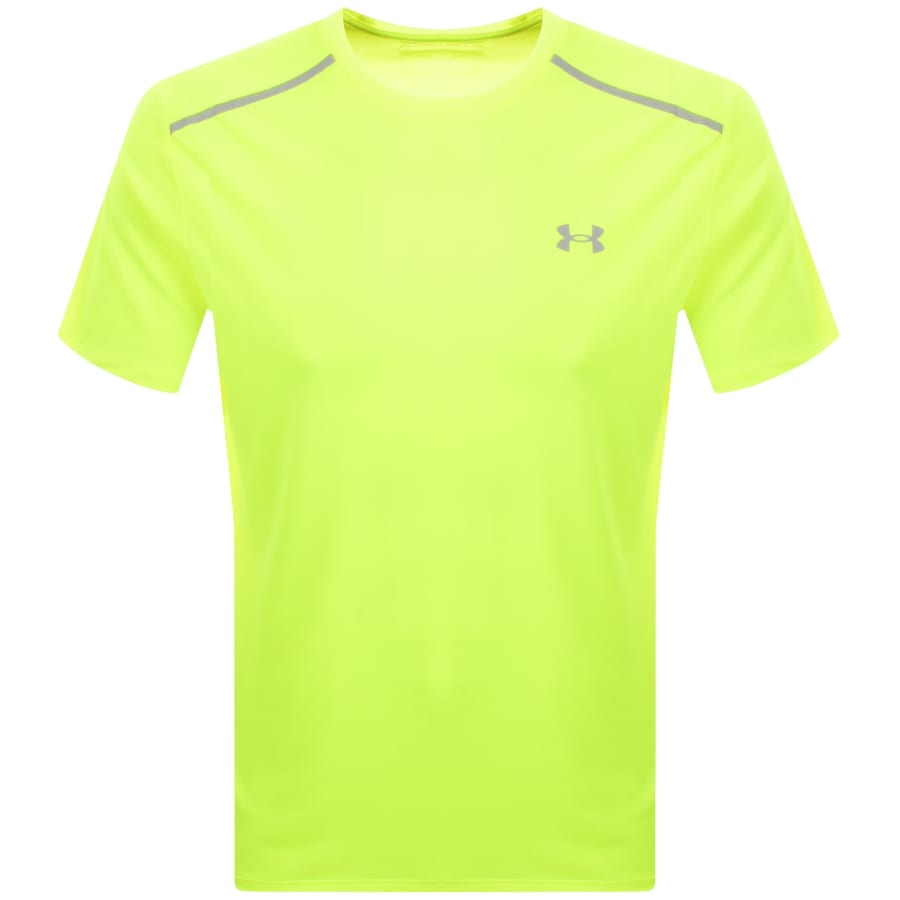 Image number 1 for Under Armour Tech Reflective T Shirt Yellow
