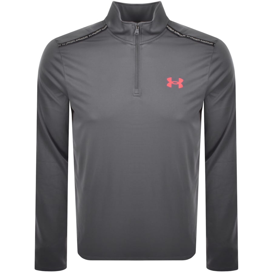 Image number 1 for Under Armour Tech Half Zip Sweatshirt Grey