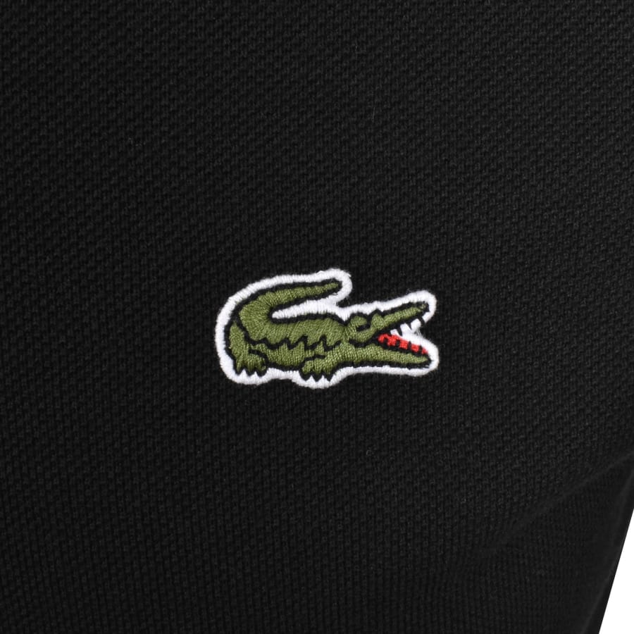 Image number 3 for Lacoste Tipped Polo T Shirt Black