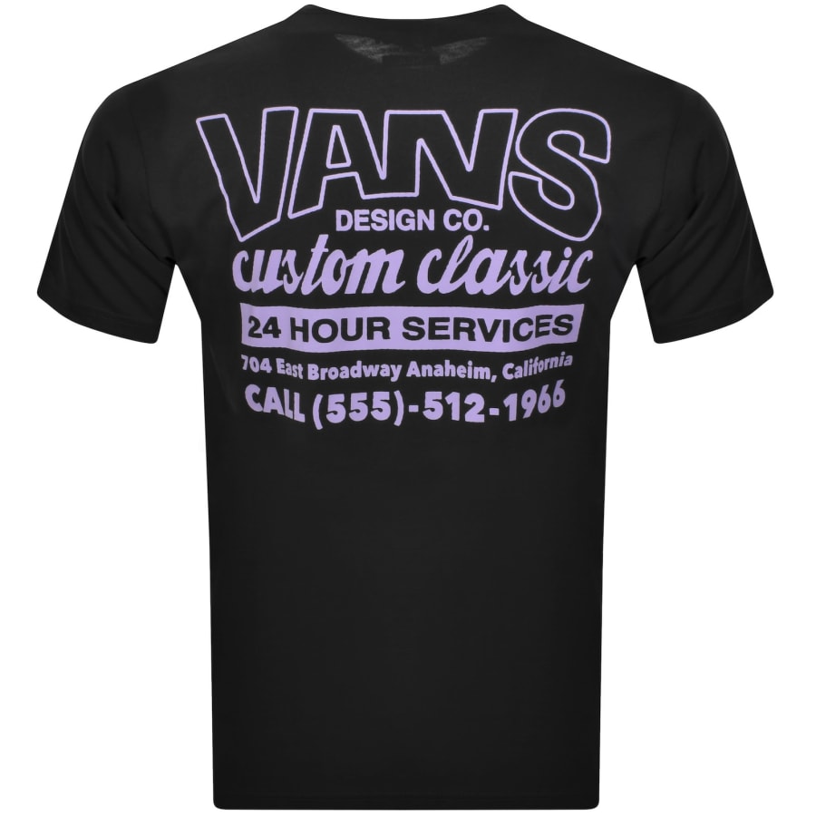 Image number 5 for Vans Shop Front T Shirt Black