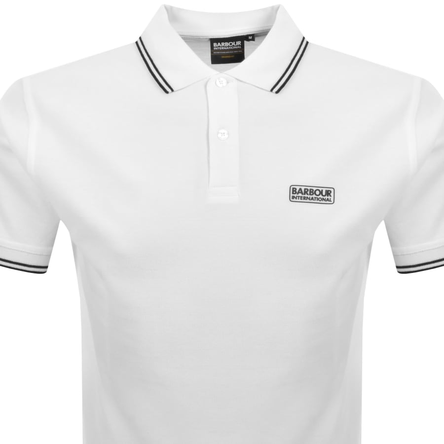 Image number 2 for Barbour International Evan Polo T Shirt White